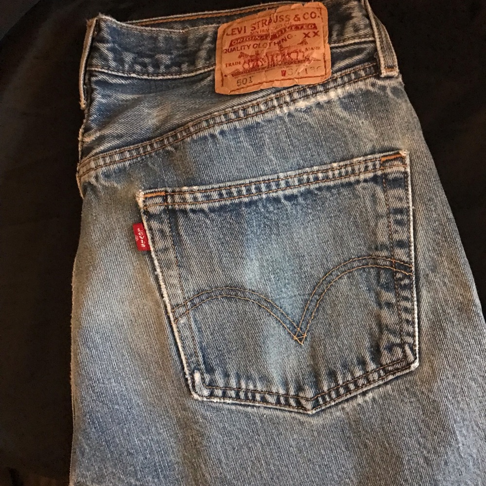 Men’s 501s worn
